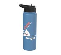 A Cute Angle Math Geometry Teacher Funny Algebra Math Club Stainless Steel Insulated Water Bottle