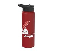 A Cute Angle Math Geometry Teacher Funny Algebra Math Club Stainless Steel Insulated Water Bottle
