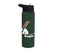 A Cute Angle Math Geometry Teacher Funny Algebra Math Club Stainless Steel Insulated Water Bottle