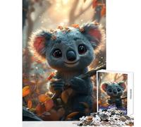A Cute Cartoon Koala Puzzles for Teenagers 1000 Piece Great Gifts for Games Tough Challenge Home Decoration Toys for Age 14+ Game (38x26cm)