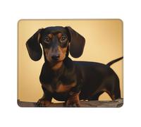 A cute dachshund Mouse Pad with Stitched Edge, Comfortable Mouse Pads with Non-Slip Rubber Base Gaming Mouse Mat Washable Mousepads Computers Laptop Desk Accessories for Office 8.3 x 10.3 in