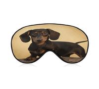 A Cute Dachshund Sleep Mask Eye Mask Travel Eye Cover