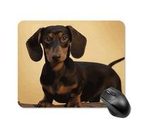 A Cute Dachshund Square Mouse Pad Portable Computer Mousepad with Non-Slip Rubber Base 20 * 25cm Ultra-Thin Gaming Mouse Mat for Computer Laptop Office Desk Accessories