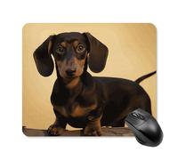 A Cute Dachshund Square Mouse Pad Portable Computer Mousepad with Non-Slip Rubber Base 25 * 30cm Ultra-Thin Gaming Mouse Mat for Computer Laptop Office Desk Accessories