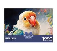 A Cute Little Parrot 1000 Pcs Eco-friendly Paper Jigsaw Puzzles Cute Parrot Stress Releasing Creative Game Jigsaws As Home Decoration38x26cm/1000pcs