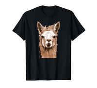 A Cute Llama Face in Watercolour Alpaca Value Graphic T-Shirt