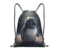 A Cute Penguin String Backpack Cinch Sack Pack Lightweight Versatile Sport Sack For Hiking Outdoor Yoga 36X42Cm