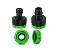 A&D 2-in-1 Hose Tap Connector 3/4in & 1/2in Threaded Adapter AD121-2 Pack | 2-in-1 threaded tap connector fits 3/4in and 1/2in garden taps, ideal for quick hose connections, watering and outdoor use.