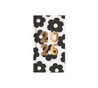 A&D 2026 Diary Slim Size Week to View 2026 Diaries Full Year Slim/Pocket/A5 (Pocket Daisy)