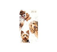 A&D 2026 Diary Slim Size Week to View 2026 Diaries Full Year Slim/Pocket/A5 (Pocket Dogs)