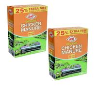 A&D 2x Doff Organic Pelleted Chicken Manure Fertiliser, Orange