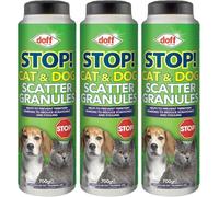 A&D Cat & Dog Repellent Scatter Granules, 700g, Pack of 3, for Lawns, Plants, Patios & Borders