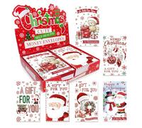 A&D Cute Christmas Self Sealing Money Wallet Gift Voucher Envelopes Pack of 6