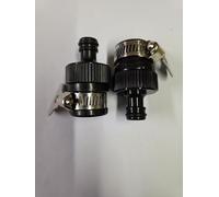 A&D Garden Hosepipe Tap Connector, Standard Universal with Jubilee Clamp Seal Secure Clip, 2 Pack (AD107)