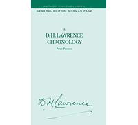 A D.H. Lawrence Chronology (Author Chronologies Series)