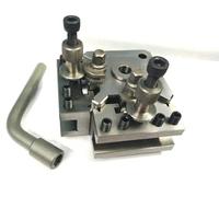 A.D. International T51 Quick Change Tool Post Holder-Suits Myford & Similar Size Lathes (Block with 2 Standard Holder)