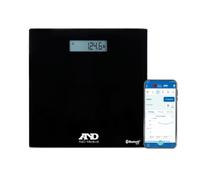 A & D Medical Deluxe Connected Weight Scale, Black