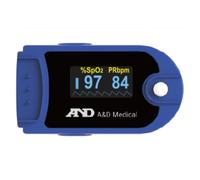 A&D Medical Fingertip Pulse Oximeter - SpO₂ and Pulse Rate Monitoring, Compact and Lightweight - Blue, UP-200