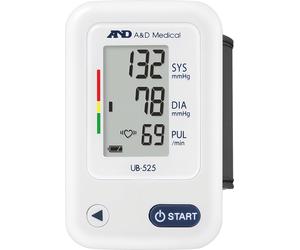 A&D Medical UB-525 Upper arm Blood Pressure Monitor, White