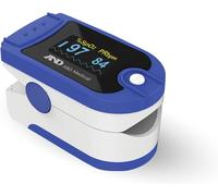 A&D Medical UP-200 Fingertip Pulse Oximeter, Pulse Rate Monitoring, SpO2 For Adults & Child, Compact and Lightweight, Blue