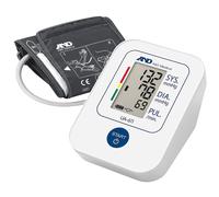 A&D Medical Upper Arm Blood Pressure Monitor - One-Touch Operation, Large Display - White, UA-611