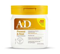 A+D Original Diaper Rash Ointment, Skin Protectant With Lanolin and Petrolatum, Seals Out Wetness, Helps Prevent Baby Diaper Rash, 1 Pound Jar.