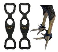 A.D.P. Chickens Supplies Chicken Shoes 2 Pairs, 04 Chicken Paws Protective Chicken Mitt Safety Poultry Bird Hen Botas para GALLOS BREEDING