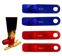 A.D.P. R2 Chicken Supplies Spur & Leg Protect Red Blue 2 Pair, Rooster Booster Protection Fighting Rooster Gamefowl Protective Chicken Mitt Safety Poultry Hen Botas para GALLOS BREEDING, Best Rubber