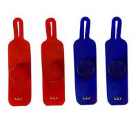A.D.P. R4 Chicken Supplies Spur & Leg Protect Red Blue 2 Pair, Rooster Booster Protection Fighting Rooster Gamefowl Protective Chicken Mitt Safety Poultry Hen Botas para GALLOS BREEDING, Best Rubber