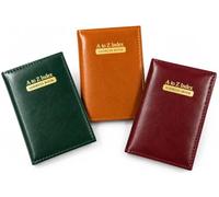 A&D Pocket/Slim/A5 Executive A-Z Index Address Book, Assorted (Pocket) | A-Z index address book with stylish leather-look cover, ideal for storing names, addresses, phone numbers and contact details