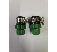 A&D Quick Fix Hose to Tap Connector, Universal Male Fitting with Jubilee Clip, 2 Pack (AD108)