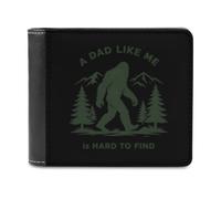 A Dad Like Me is Hard to Find Bigfoot Wallet Leather Wallets Passport Purse | Slim,Bifold,Gift,Large capacity,travel,Pocket ,Purse for Men Women