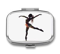 A Dancer Pill Box Pill Case Cute Pill Organizer Pill Holder Medicine Pill Organizer Pill Container Daily Pill Organizer Small Pill Box Pill Case for Purse Pocket