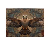 A Dark Background With An Eagle Wooden Puzzle 500 Piece Jigsaw Puzzle for Adults Challenging Puzzle for Game Size 15"x20.4"
