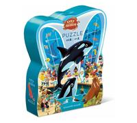 Crocodile Creek - Day at The Aquarium - 48-Piece Jigsaw Floor Puzzle with Heavy-Duty Shaped Box for Storage, Large 18" x 24" Completed Size, Designed for Kids Ages 4 Years and up