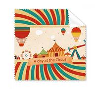 A Day At The Circus Pattern Glasses Cloth Cleaning Cloth Phone Screen Cleaner 5pcs Gift