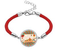 a Day at the Pattern Lucky Red String Bracelet Rope Bracelet Handmade
