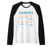 A Day in The Life of A Diabetic Diabetes Awareness Month T1D Raglan Baseball Tee