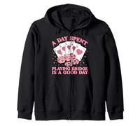 A Day Spent Playing Bridge Is A Good Day Zip Hoodie