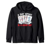 A Day Spent Playing Bridge Is A Good Day Zip Hoodie