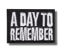 A Day to Remember Fun Patch Badge Embroidered Iron on Applique Patch Accessory