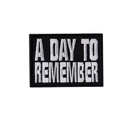A Day to Remember Fun Patch Badge Embroidered Iron on Applique Souvenir Accessory
