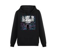 A Day to Remember Homesick Hooded Hoodie Long Sleeve Clothing Soft Cotton Streetwear Shirt Black Hoody Size L