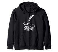 A Day To Write for a writer or author Zip Hoodie