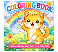 A Day with Lumi the Cat: A Cute and Cozy Cat Coloring Book About Everyday Adventures for Kids and Adults