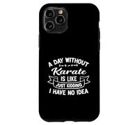 A Day Without Karate is Like Just Kidding I Have No Idea Case for iPhone 11 Pro