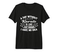 A Day Without Karate is Like Just Kidding I Have No Idea Premium T-Shirt