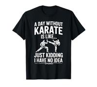 A Day Without Karate Okinawan Funny Japanese Martial Arts T-Shirt