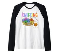 A Day Without Knitting is Like Just Kidding I Have No Idea Raglan Baseball Tee