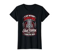 A Day Without Singing is Like Just Kidding Value Graphic T-Shirt, Women, Black, XL